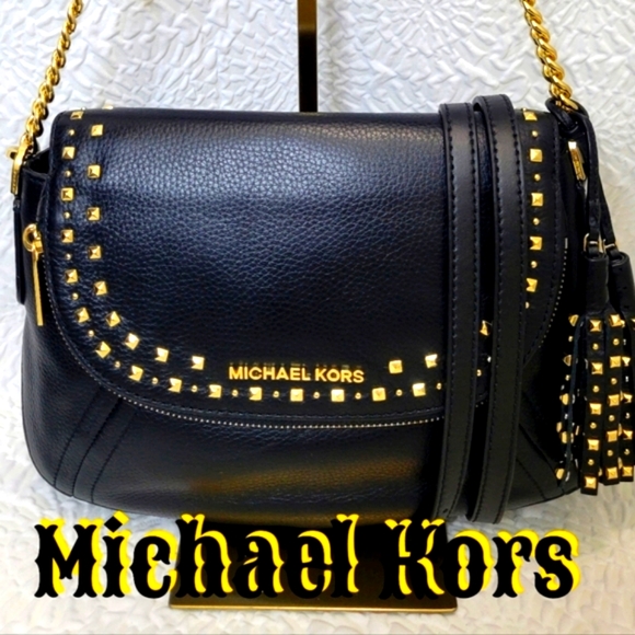 🎋Michael Kors Aria Studded Crossbody/Shoulder Bag - Picture 1 of 15